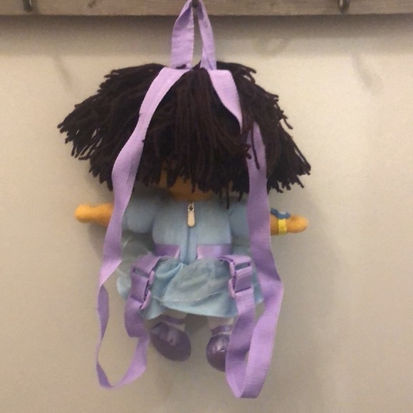 Dora the Explorer Backpack Blue Sparkle Ballerina Plush Zipper Back 2005 - Picture 3 of 12